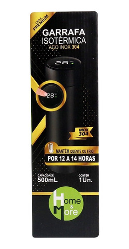 Garrafa Isotérmica Em Aço Inox 500ml - Rosa