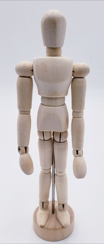 Boneco Articulado Madeira 14 Cm Desenho Moda E Arte