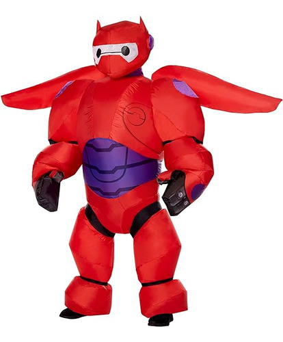 Halloween Big Hero 6 Disfraz Inflable Rojo Baymax Para Niños