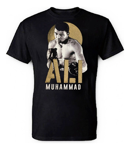 Remera Muhammad Ali Dorada / Blanca El Campeon