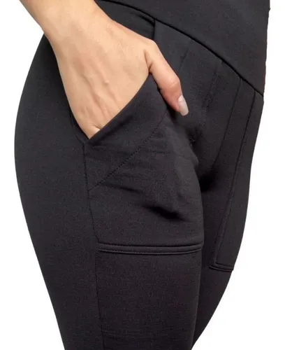 Legging preta hotsell grossa com bolso