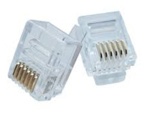 Imagen 1 de 1 de Plug Modular Rj-12 Mitzu (paq Con 100 Piezas)(14-20094)