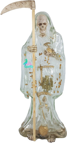 Santa Muerte Blanca Niña Blanca Curada Purificación Paz 30cm