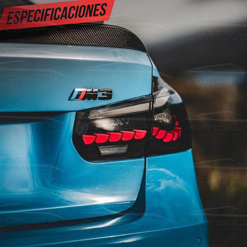 Imagen 3 de 10 de Calaveras Led Bmw Serie 3 M3 F30 F35 F80 2013 - 2018 Humo