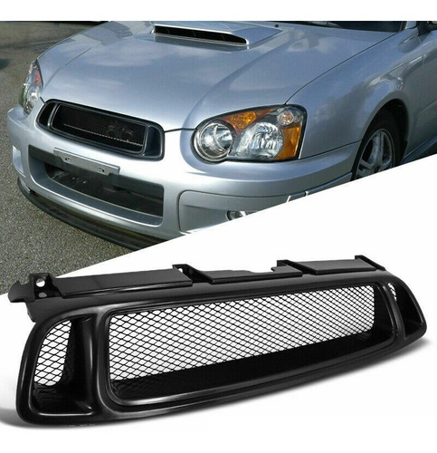 Parrilla De Malla Negra Subaru Impreza Wrx Sti 2004 - 2005