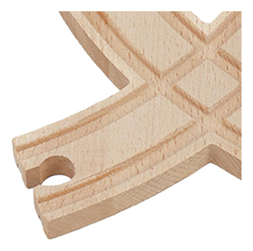 Vía De Tren De Madera, Accesorios 14,5 Cm X 14 Cm X 1,2 Cm
