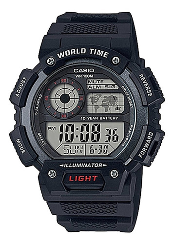 Reloj Casio Hombre Resistente Al Agua Ae-1400wh-1av