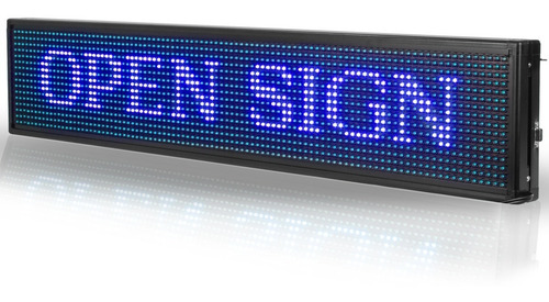 Imagen 1 de 3 de Letrero Luminoso Led Programable Dj 1m X 20cm - Steelpro