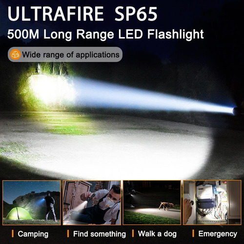 Linterna Usb 1080lm 6 Modos Impermeable Para Camping