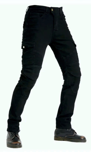 Pantalon Jean Para Moto, Skate O Patin Con Protecciones .