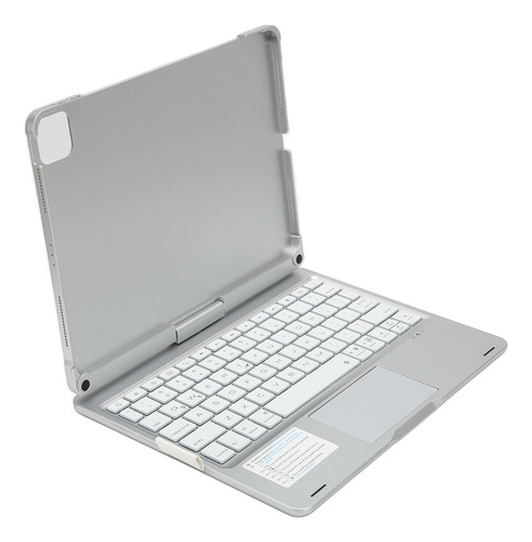 Capa De Teclado Touchpad Rgb Retroiluminada Giratória De 360