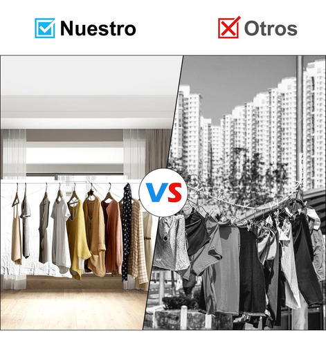 Varal Retrátil De Aço Inoxidável De 5m
