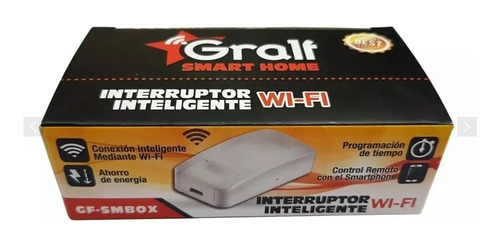 Interruptor Inteligente Domotica Wifi 220v 10a Gralf Smbox