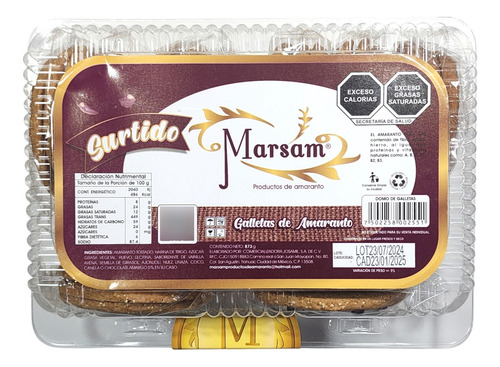 Galletas Marsam Surtidas 33 Piezas