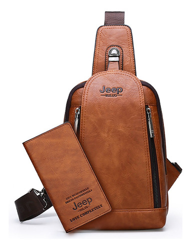 Bolsa De Pecho Jeep Buluo De Cuero Para Hombre