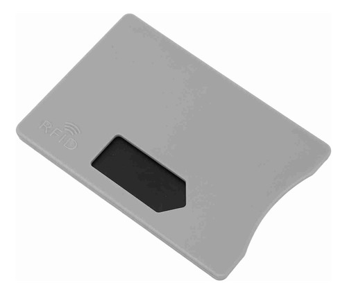 Funda Gris Para Tarjetas De Crédito Rfid, 10 Unidades, Antid