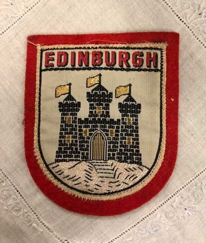 Antiguo Escudo Insignia  Edinburgh -escocia -