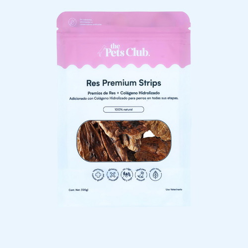 Thepetsclub Premios Pulmon De Res + Colageno 120gr 3pz