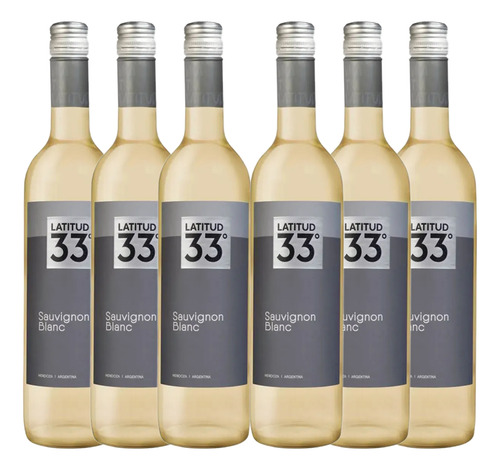 Vinho Branco Argentino Latitud 33 Sauvignon Blanc 750ml 6und