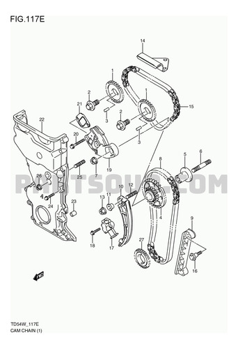 Tensor Cadena Tiempo Chev. Grand Vitara J20 2.0cc  O.s.k 