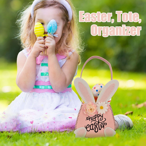 Canasta De Conejito De Pascua Bolsa De Conejito De Pascua Ca