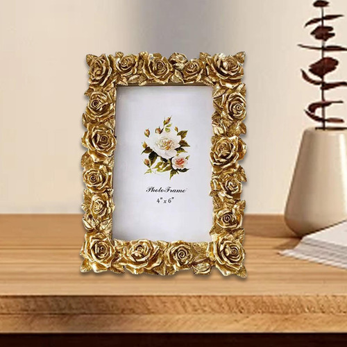 Quadro De Imagem Floral Decorativa Antiquada 6 Polegadas