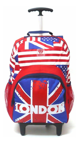 Mochila London Rodinhas Trolley Puxador Alumínio G Winth Un