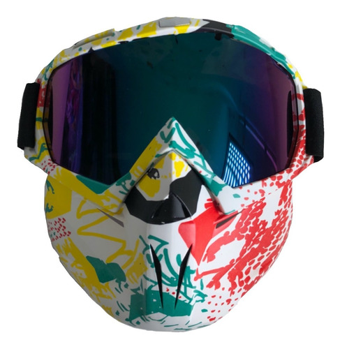 Mascara Careta Gotcha Moto Ciclismo Skate 3 Colores Tornasol
