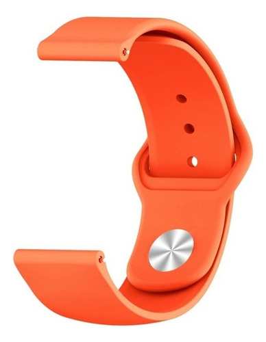 Correa Deportiva Lisa Ligera Para Smartwatch Binden Era Hit Naranja 2.2 Cm