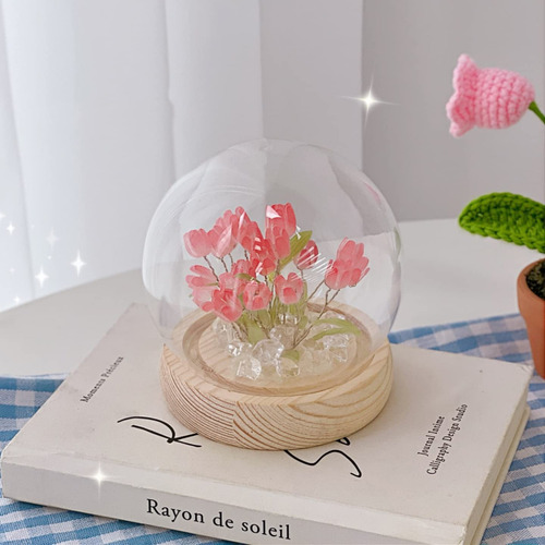 Lámpara Nocturna Diy Tulip: Lámpara De Mesa Flo Decormcd