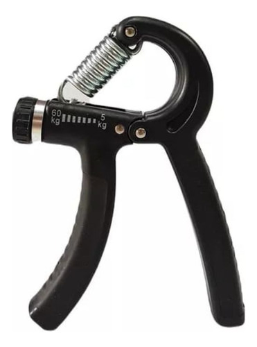 Hand Grip Regulable 5-60kg Rehabilitación Manopla Mano Negro