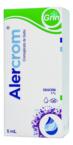 Alercrom Solución Oftálmica 4 %, 1 Frasco Gotero 5 Ml