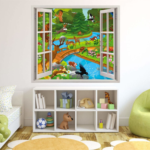 Vinilo Infantil Decorativo | Efecto Ventana | Varios Modelos