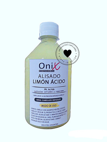 Alisado Limón Ácido Forte Onix