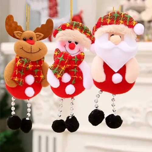 8 Peças De Boneca De Pelúcia Penduradas Em Decorações De Árv