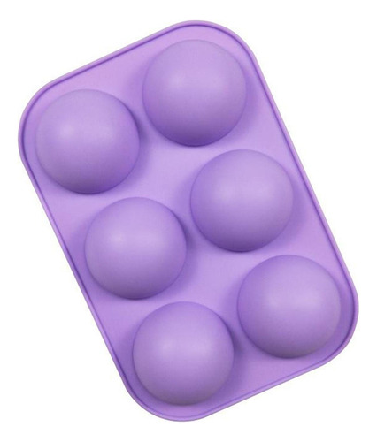 3 Molde De Silicona Semi Esfera De 6 Cavidades, 3 Paquetes
