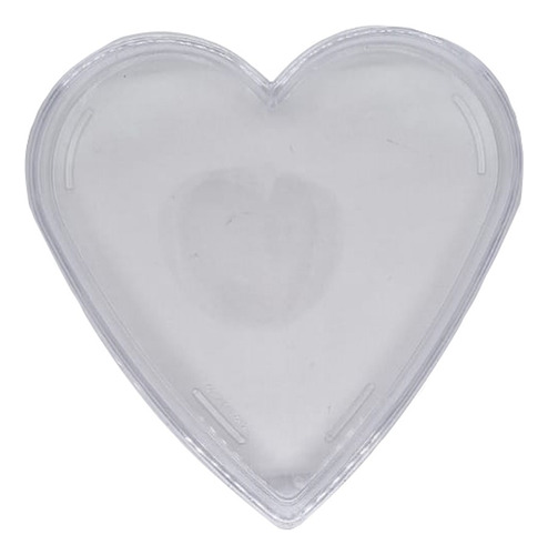 Caja Decorativa Corazón Plástico Selanusa Color Transparente