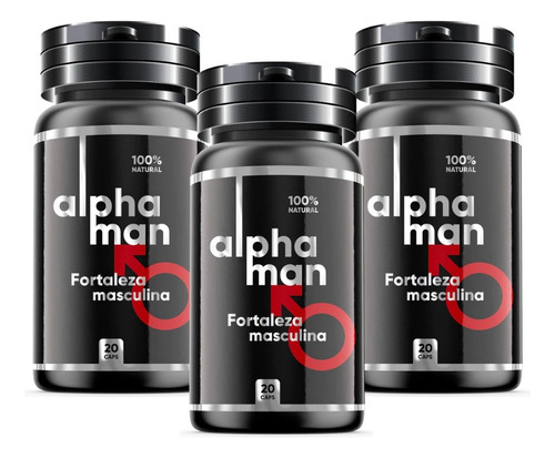 Alphaman Potenciador 100% Natural Efectivo Pack X 03
