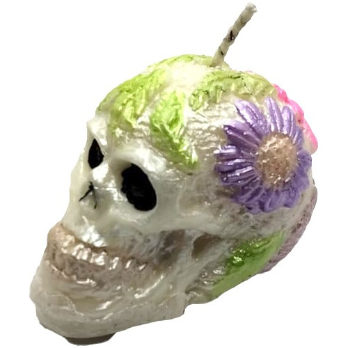 Vela De Calavera Para Día De Muertos, Halloween Para Ofrenda