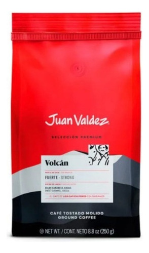 Café Espresso Molido Volcán Juan Valdez Premium 250gr