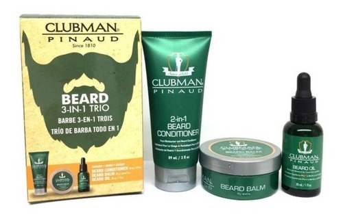 Kit Clubman 3 En 1 Tratamiento Barba+cera+aceite