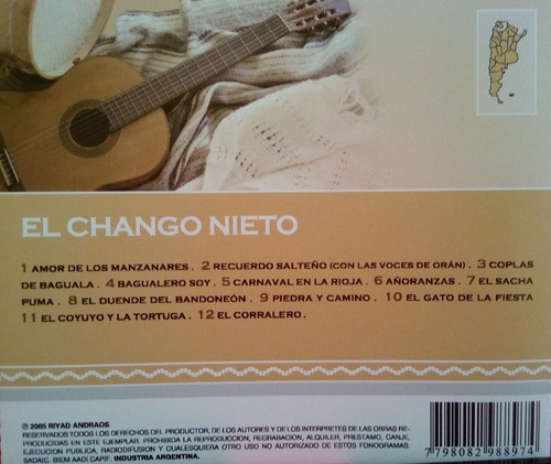 Cd El Chango Nieto Lo Mejor