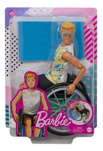 Barbie Muñeco Ken Fashionista Con Silla De Ruedas