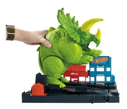 Pista Hot Wheels Ataque De Triceratops - Mattel - Gbf97