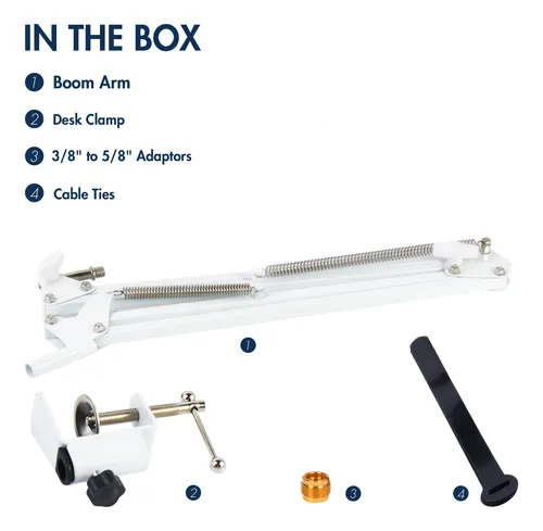 Soporte Para Micrófono Razer Seiren Mini Mic, Color Blanco