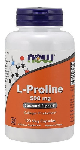 L Prolina L Proline Premium Aminoacido 500mg 120 Caps Eg L09 Sabor Nd