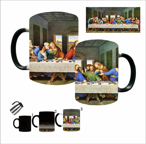 Imagen 2 de 3 de Taza Magica La Ultima Cena Calidad Premium