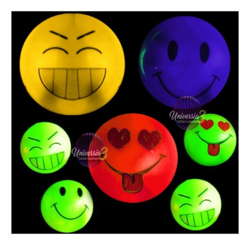 10 Nariz Smile Led Cotillon Luminoso Led Carioca Payaso