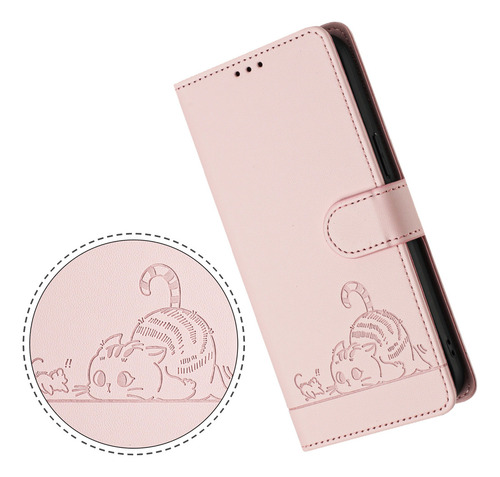 Gato Patrón Cartera Funda Para Redmi Note 13 Pro Plus 5g