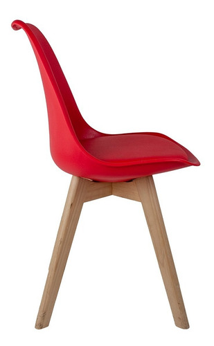 Imagem 7 de 7 de 6 Cadeira Saarinen Leda Sked Lena Base Wood Design Nude